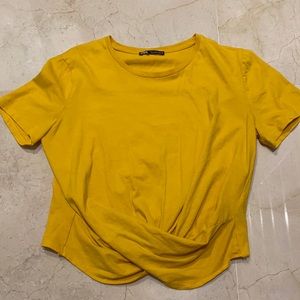 Zara Gold Top, Size L